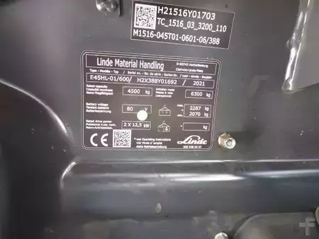 Eléctrica de 4 ruedas 2021  Linde E45HL-01/600 (9)