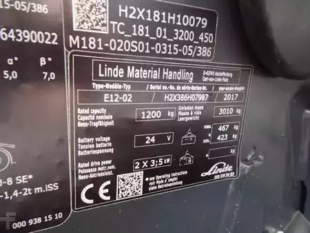 Eléctrica de 3 ruedas 2017  Linde E12 (4)