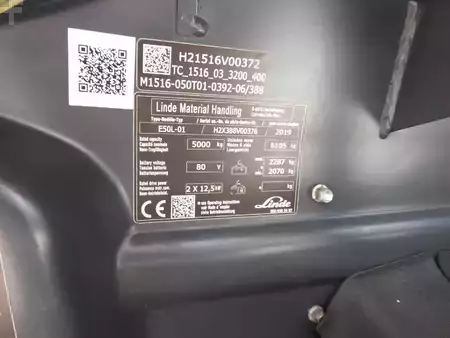 Elektromos 4 kerekű 2019  Linde E50L-01/ Containerfähig (3)