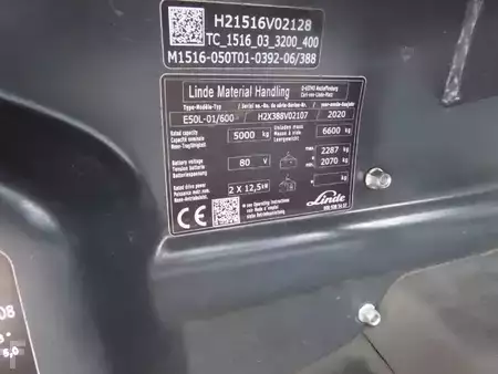 Elektromos 4 kerekű 2020  Linde E50L-01/600 Containerfähig (4)