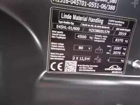 Carrelli elettrici 4 ruote 2019  Linde E45HL-01/600 (5)