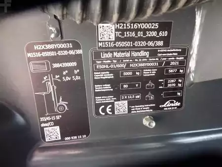 Electric - 4 wheels 2021  Linde E50HL-01/600 (10)