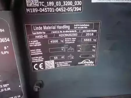 Dieselstapler 2018  Linde H45D-02 (5)