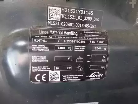 Gázüzemű targonca 2021  Linde H14T-01 (7)