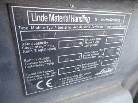 4-wiel elektrische heftrucks 2006  Linde E40P (3)