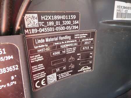 Wózki gazowe 2017  Linde H45T-02 (4)