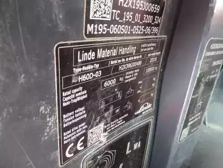 Carretilla elevadora diésel 2018  Linde H60D-03 (4)