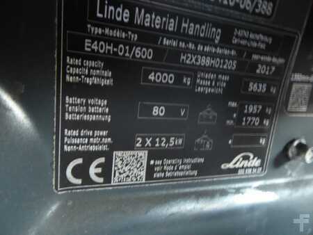 4-wiel elektrische heftrucks 2017  Linde E40H-01/600 (7)