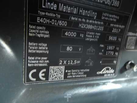 Elektryczne 4-kołowe 2017  Linde E40H-01/600 (7)