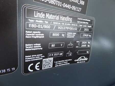 4-wiel elektrische heftrucks 2021  Linde E80-01/900 (5)