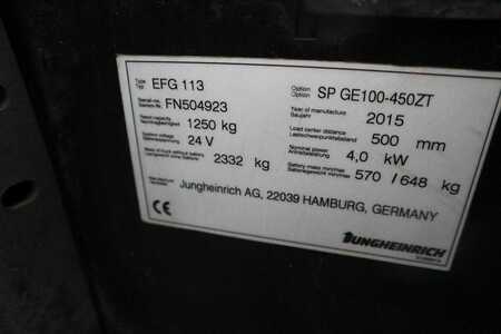 Electric - 3 wheels 2015  Jungheinrich EFG113 (3) 