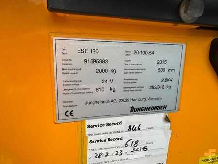 Niederhubwagen Sitz 2015  Jungheinrich ESE120 (3)