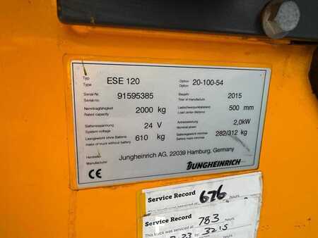 Porta-paletes elétrico com assento 2015  Jungheinrich ESE120 (3)