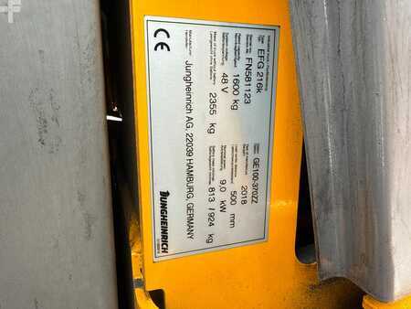 Elektrisk- 3 hjul 2018  Jungheinrich EFG 216k SP GE 100-370 ZZ (3)