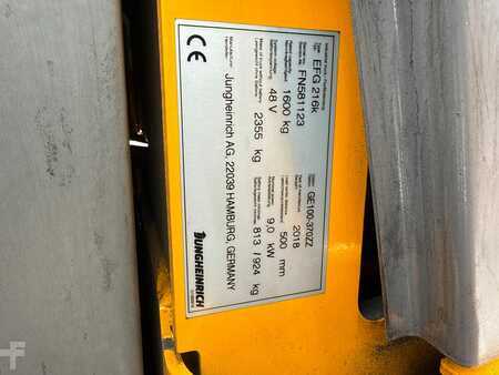 Eléctrica de 3 ruedas 2018 Jungheinrich EFG 216k SP GE 100-370 ZZ (3)