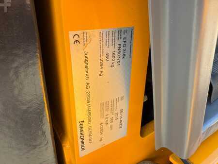 Elektro čtyřkolový VZV 2015  Jungheinrich EFG 316k SP ZVG GE 115-440 DZ (11)