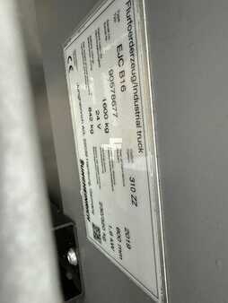 Apilador conductor incorporado 2019  Jungheinrich EJC B16 G 115-310 ZZ (3)