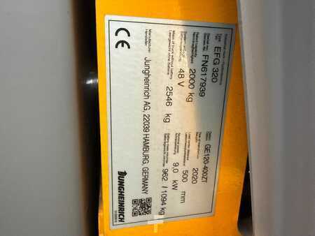 Eléctrica de 4 ruedas 2020  Jungheinrich EFG 320 SP GE 120-400 ZT (3)