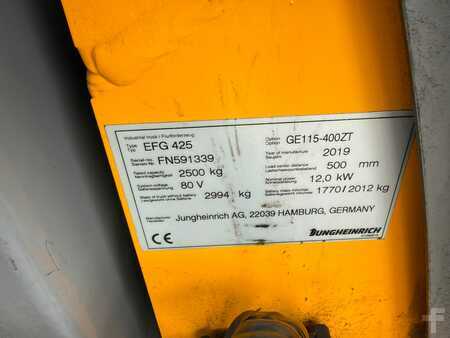 Eléctrica de 4 ruedas 2019  Jungheinrich EFG 425 SP GE 115-400 ZT (10)