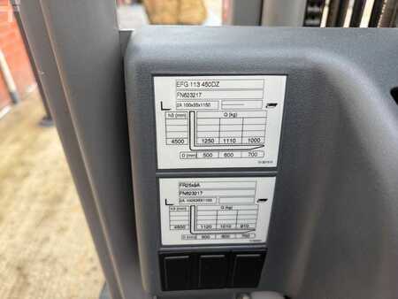 Eléctrico - 3 rodas 2020  Jungheinrich EFG 113 SP G+ZVG 110-450 DZ - Fork Spreader (10)