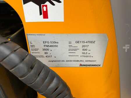 Elektromos 4 kerekű 2017  Jungheinrich EFG 535ks SP GE 470 DZ (14)