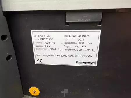 Elektro tříkolové VZV 2017  Jungheinrich EFG 110k SP GE 100-480 DZ - New Battery (13)