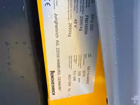 El Truck - 3-hjul 2016  Jungheinrich EFG 220 SP GE 115-440 DZ (3)