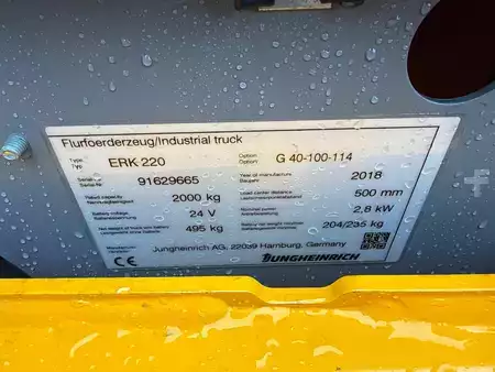 Lavansiirtovaunu 2018  Jungheinrich ERK 220 KP G 40-100-114 (3)