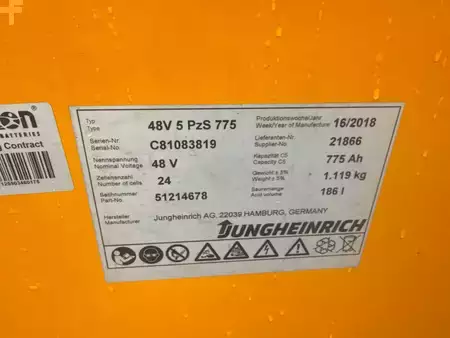 Chariots à mât rétractable 2016  Jungheinrich ETV 216 SP DL GE 100-842 DZ (6)