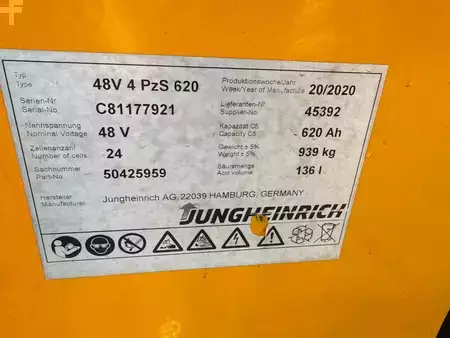 Chariots à mât rétractable 2019  Jungheinrich ETV C16 (6)