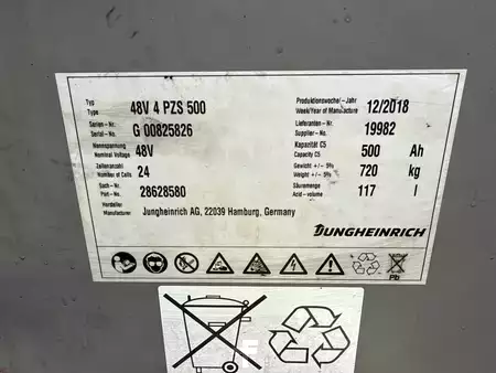 Elektro tříkolové VZV 2018  Jungheinrich EFG 215 SP GE 100-464 DZ (7)
