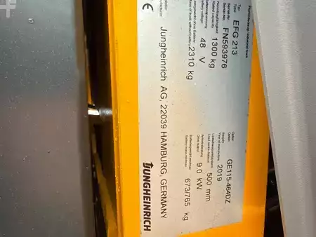 Elektro tříkolové VZV 2019  Jungheinrich EFG 213 SP GE 115-464 DZ (6)