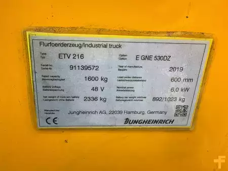 Reachtrucks 2019  Jungheinrich ETV 216 SP E GNE+T 120-530 DZ (4)