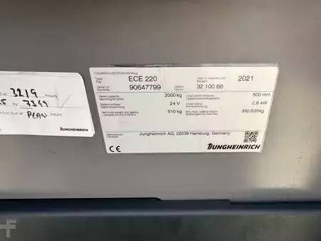 Préparateurs de commande horizontaux 2021  Jungheinrich ECE 220 100-66 (7)