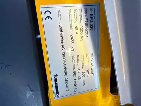 Elektromos 4 kerekű 2019  Jungheinrich EFG 320 SP GE 100-330 ZT (3)