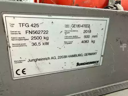 Chariots élévateurs GPL 2018  Jungheinrich TFG 425 180 470 DZ (5)