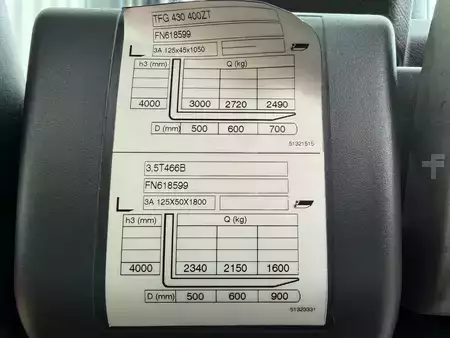 Chariots élévateurs GPL 2020  Jungheinrich TFG 430 G ZVG 180-400 ZT (8)