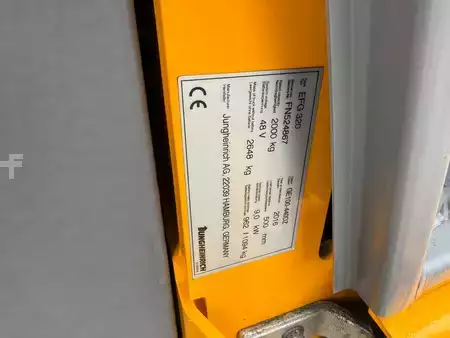 Elektro čtyřkolový VZV 2016  Jungheinrich EFG 320 SP GE 180-440DZ (12)
