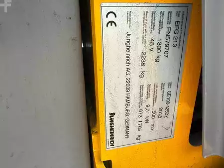 Elektro tříkolové VZV 2018  Jungheinrich EFG 213 SP GE 100-425DZ (4)