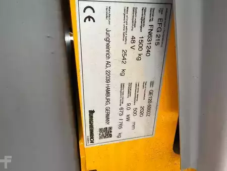 Elektro tříkolové VZV 2020  Jungheinrich EFG 215 SP GE 120-500DZ (3)