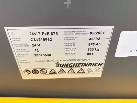 Elektro tříkolové VZV 2021  Jungheinrich EFG 113 SP GE 120-435 DZ (7)