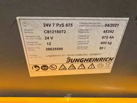 Elektro tříkolové VZV 2021  Jungheinrich EFG 113 SP GE 120-435 DZ (6)