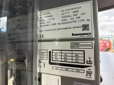 Horizontální vychystávací vozík 2023  Jungheinrich EKS 310s Z+S 100-475 DT (8)