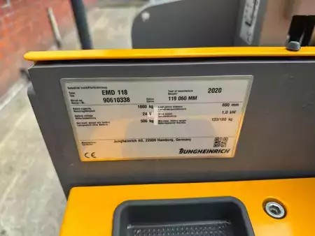 Stapelaars met staplatform 2020  Jungheinrich EMD 118 119-54 60 E (11)