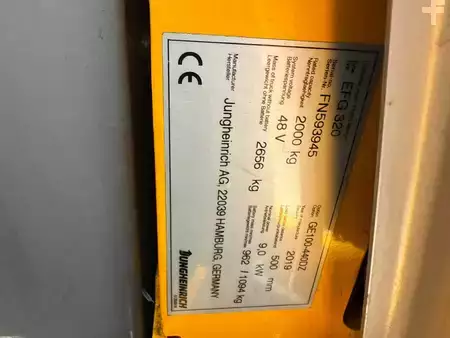 Elektryczne 4-kołowe 2019  Jungheinrich EFG 320 (3)