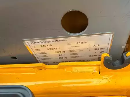 Електричні візки для піддонів 2019  Jungheinrich EJE 116 115-51 (10)