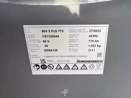 Elektromos 4 kerekű 2022  Jungheinrich EFG 545k SP G+ZVG 180-400 ZT (16)
