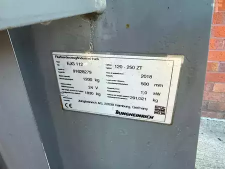 VZV s plošinou pro řidiče 2018  Jungheinrich EJG 112 G 120-250 ZT (6)