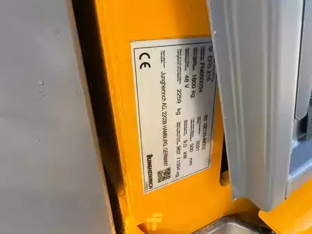 Elektryczne 3-kołowe 2021  Jungheinrich EFG 216 SP GE 110-440 DZ (14)