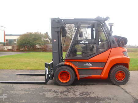 Chariots élévateurs GPL 2014  Linde H80T-02-X396 TRIPLEX-ZVG-KAB-HZG- NUR 7687 STD. (10)